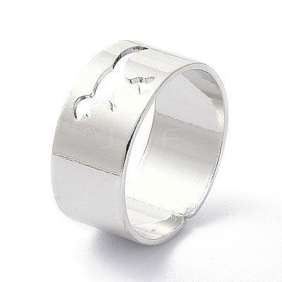 Alloy Adjustable Rings Set RJEW-D001-05P-1