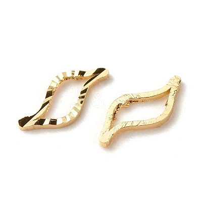 Brass Linking Rings KK-F831-012G-RS-1
