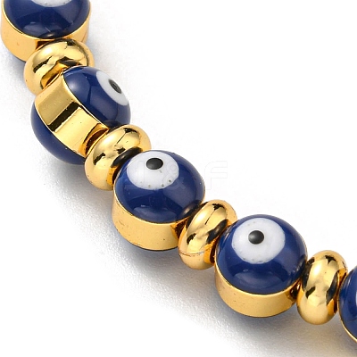 Evil Eye Enamel Beaded Bangles BJEW-G675-04G-1