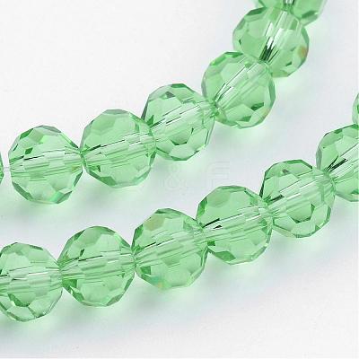 Transparent Glass Bead Strands GLAA-G013-4mm-55-1