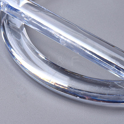 Plastic D Shape Purse Handle KY-WH0020-61B-1
