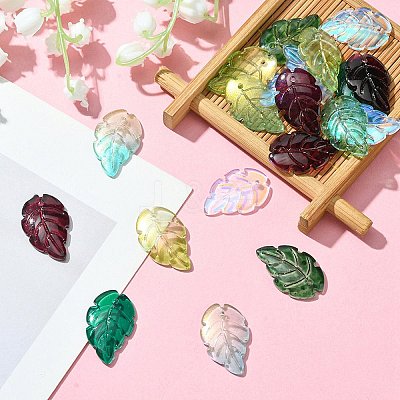 Glass Pendants GLAA-YW0003-35-1