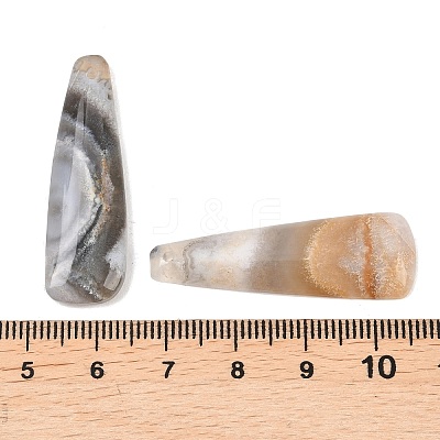 Natural Mexican Agate Pendants G-K381-21A-1