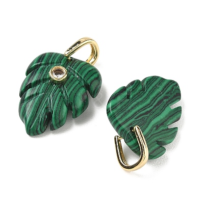 Synthetic Malachite Pendants X-GG-CBA105B-01B-G-1
