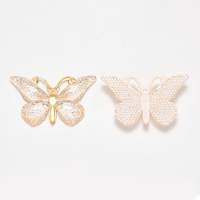 Transparent Acrylic Pendants TACR-R140-08A-1