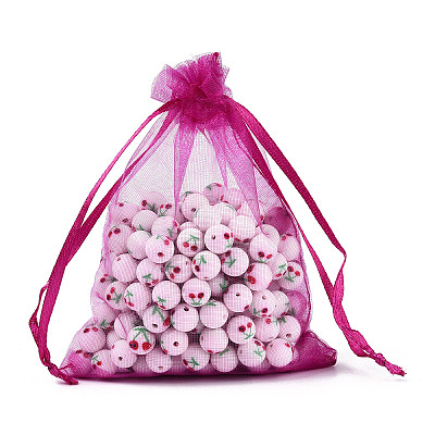 Organza Gift Bags with Drawstring OP-R016-9x12cm-22-1