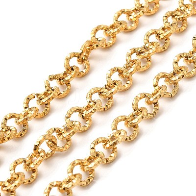 Ion Plating(IP) 304 Stainless Steel Textured Cable Chains STAS-B040-02G-1