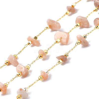 Handmade Beaded Chain CHC-D027-01G-04-1