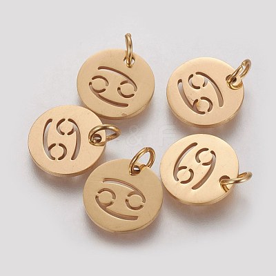 304 Stainless Steel Charms STAS-Q201-T445-4G-1