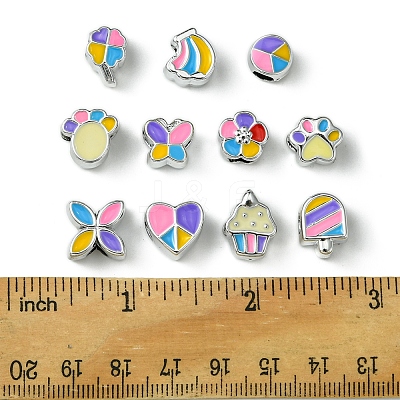 33Pcs 11 Styles CCB Plastic Large Hole Beads CCB-FS0001-12-1