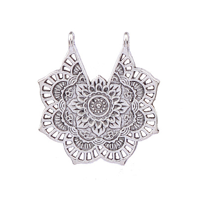 Tibetan Style Alloy Hollow Pendants FIND-CJC0021-07AS-1