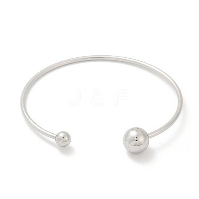 304 Stainless Steel Open Cuff Bracelets BJEW-R019-01P-02-1