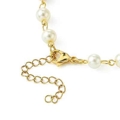 304 Stainless Steel Starfish Charms Necklace NJEW-JN04917-1