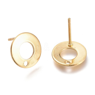 201 Stainless Steel Stud Earring Findings STAS-K212-04G-1