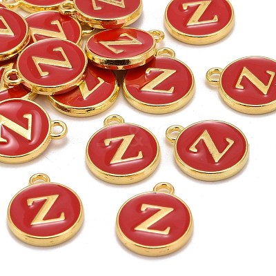 Golden Plated Alloy Enamel Charms ENAM-S118-03Z-1