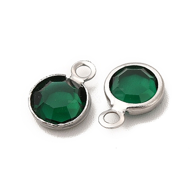 304 Stainless Steel with Glass Charms STAS-G305-11P-1
