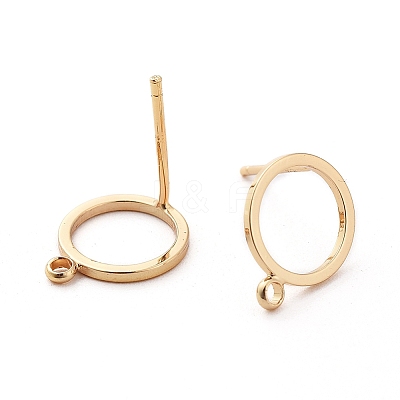 Brass Stud Earring Findings LS-X-KK-S348-358-1