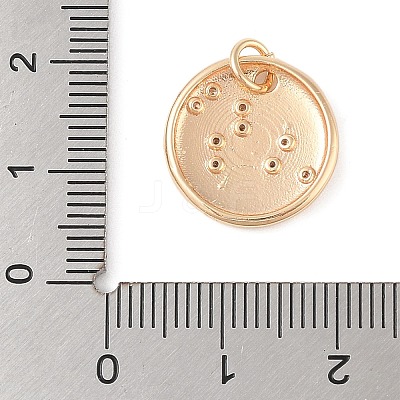 Brass with Clear Cubic Zirconia Pendants KK-N256-24E-G-1