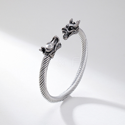 304 Stainless Steel Open Cuff Bracelets ZK9473-2-1