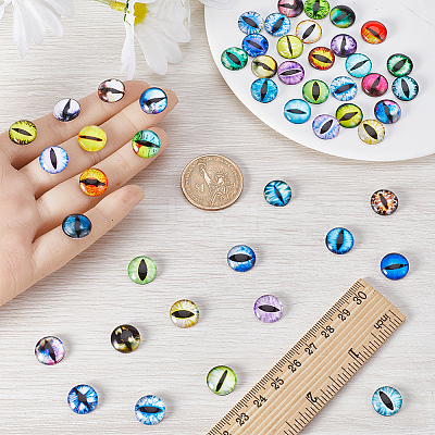 1 Bag Glass Doll Eyes Cabochons DIY-GF0008-70A-1