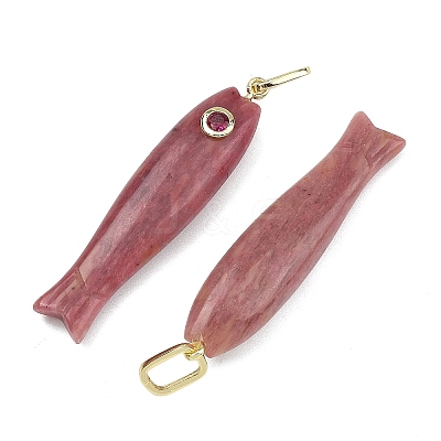 Natural Rhodonite Carved Pendants GG-CBA8D06-01G-06-1