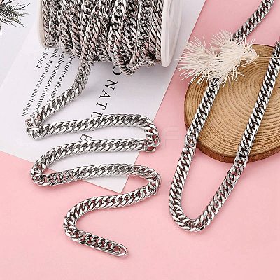 Tarnish Resistant 201 Stainless Steel Double Link Chains CHS-A003E-2.0mm-1