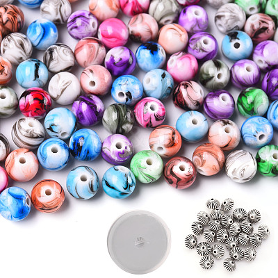 DIY Stretch Bracelets Necklaces Kits DIY-YW0001-80-1