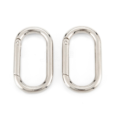 Zinc Alloy Spring Gate Rings PALLOY-L233-07A-P-1