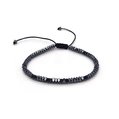 Handmade Non-magnetic Hematite
Braided Bead Bracelets LS-ZC8067-4-1