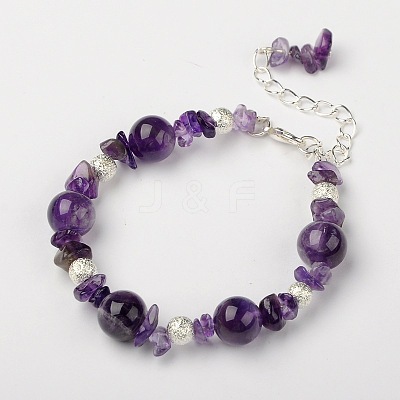Gemstone Bracelets BJEW-JB01391-1
