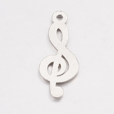 Tibetan Style Treble Clef Pendants TIBEP-R315-AS-LF-1