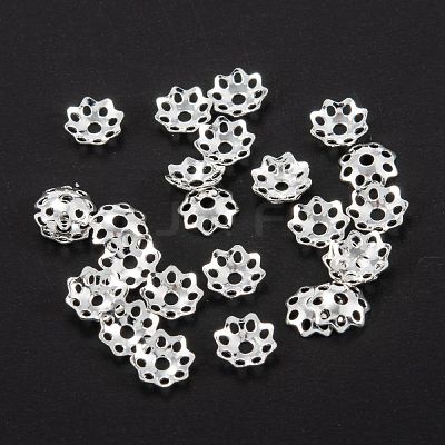 Multi-Petal Brass Bead Caps KK-D063-19S-1