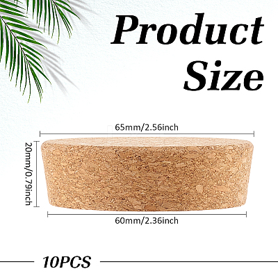 10Pcs Cork Stopper AJEW-ME0002-68-1