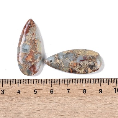 Dyed Synthetic Imperial Jasper Pendants G-P529-07F-1