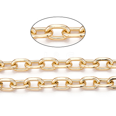 Aluminum Faceted Cable Chain CHA-N003-36KCG-1