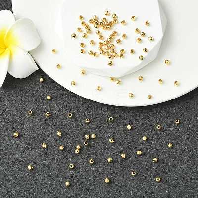SHEGRACE Brass Round Beads XGRPCU814-290G-1