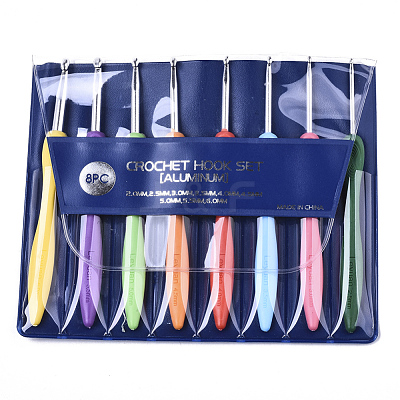 Aluminum Diverse Size Crochet Hooks Set TOOL-S015-009-1