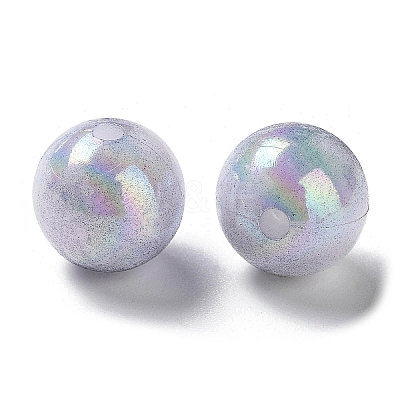 Two Tone Opaque Acrylic Beads LS-SACR-P024-01B-W11-1