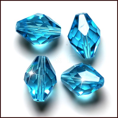 Imitation Austrian Crystal Beads SWAR-F054-13x10mm-10-1