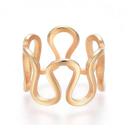 304 Stainless Steel Wide Band Rings RJEW-G081-29G-18mm-1