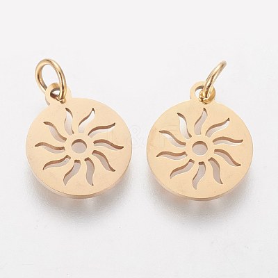 PVD Vacuum Plating 304 Stainless Steel Pendants X-STAS-Q201-T449G-1