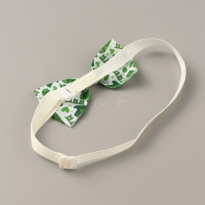 Adjustable Cloth Pet Bow Ties AJEW-WH0258-563E-1