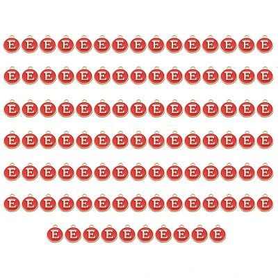Golden Plated Enamel Alloy Charms ENAM-SZ0001-26C-E-1