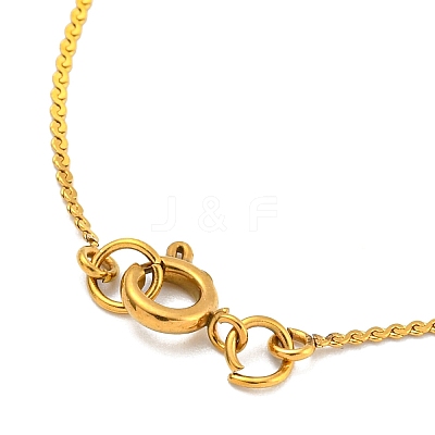 304 Stainless Steel Micro Pave Cubic Zirconia Pendant Necklaces NJEW-H017-01G-X-1