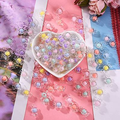 Transparent Acrylic Beads TACR-SZ0001-04-1