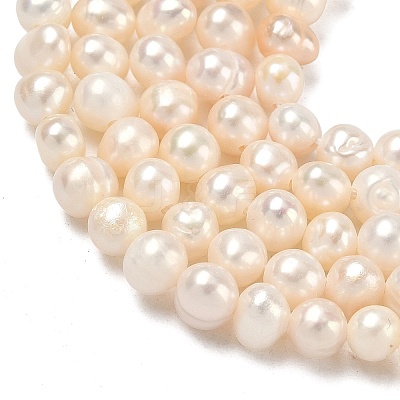 Natural Cultured Freshwater Pearl Beads Strands PEAR-L034-05-1