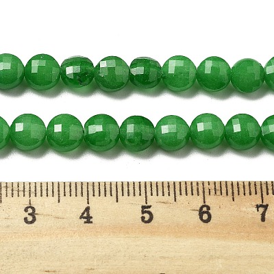 Natural Dyed White Jade Beads Strands G-C179-A6mm-09-1