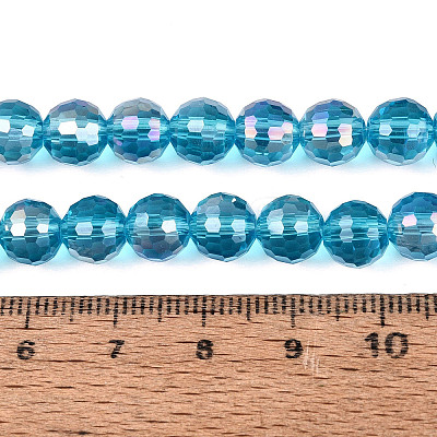 Transparent Glass Beads Strands GLAA-Q107-02A-13-1