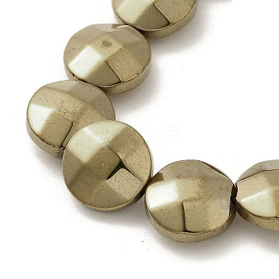 Electroplated Synthetic Non-magnetic Hematite Beads Strands G-L368-15A-01-1