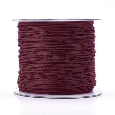 Nylon Braided Cord for Woven Jewelry Making Macrame Craft NWIR-D055-0.6mm-16-1